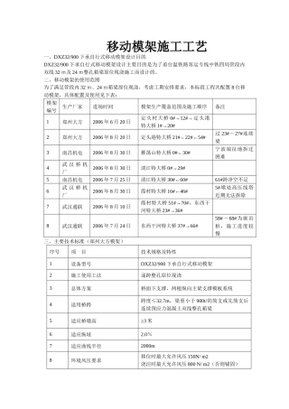 移动模架施工工艺