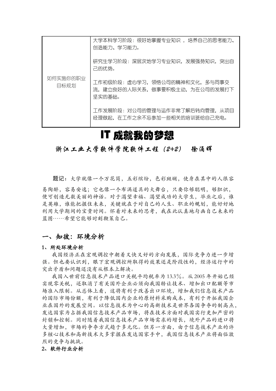 大学生职业规划大赛参赛作品展_第3页