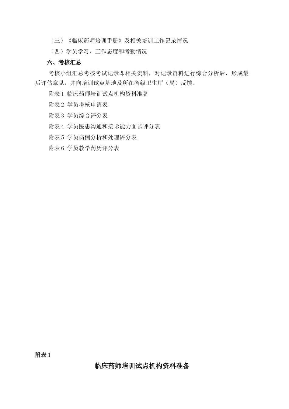 临床药师培训试点基地学员考核方案_第2页