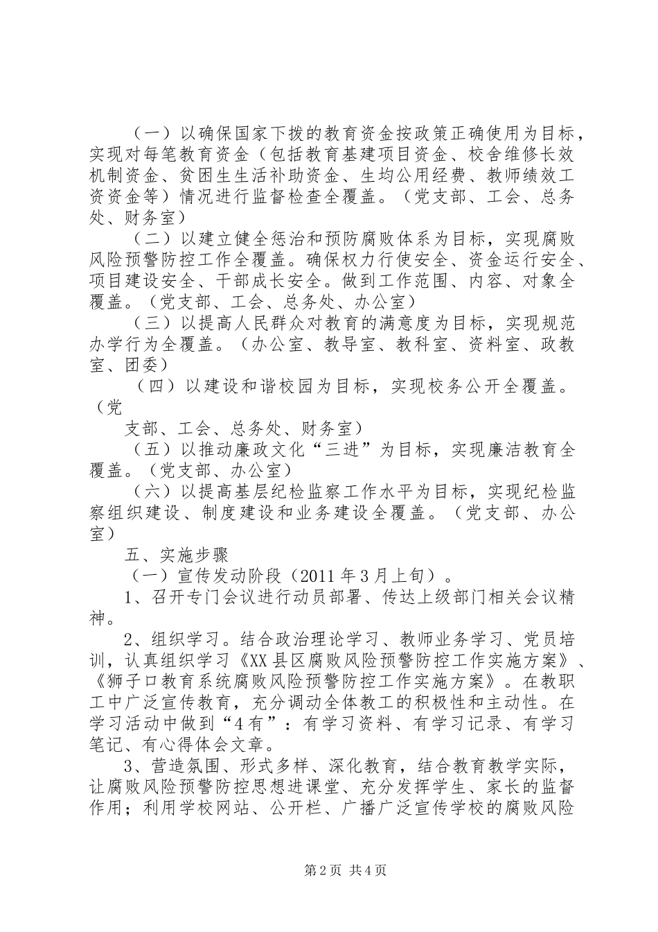 社区腐败预警防控方案 _第2页