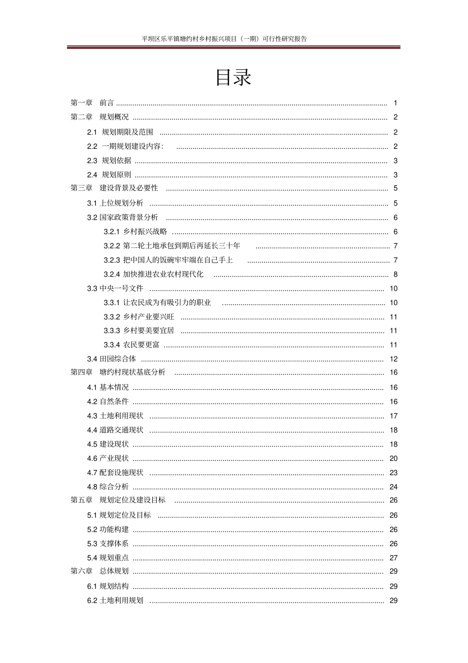 塘约村乡村振兴项目可行性研究报告_第2页