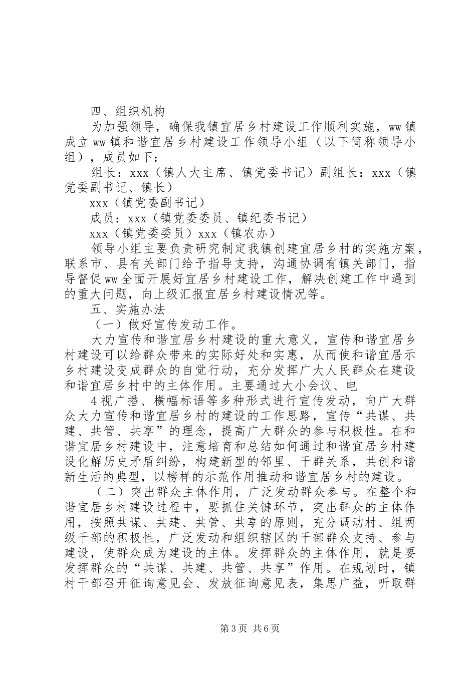 XX省美丽宜居示范村三级联创活动实施方案 _第3页
