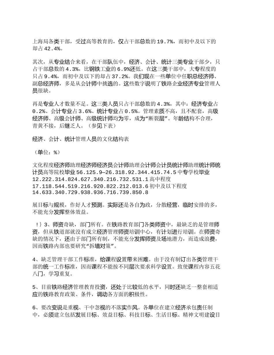 【精品文档-管理学】统一规划加速铁路经济管理人才的培养以适_第2页