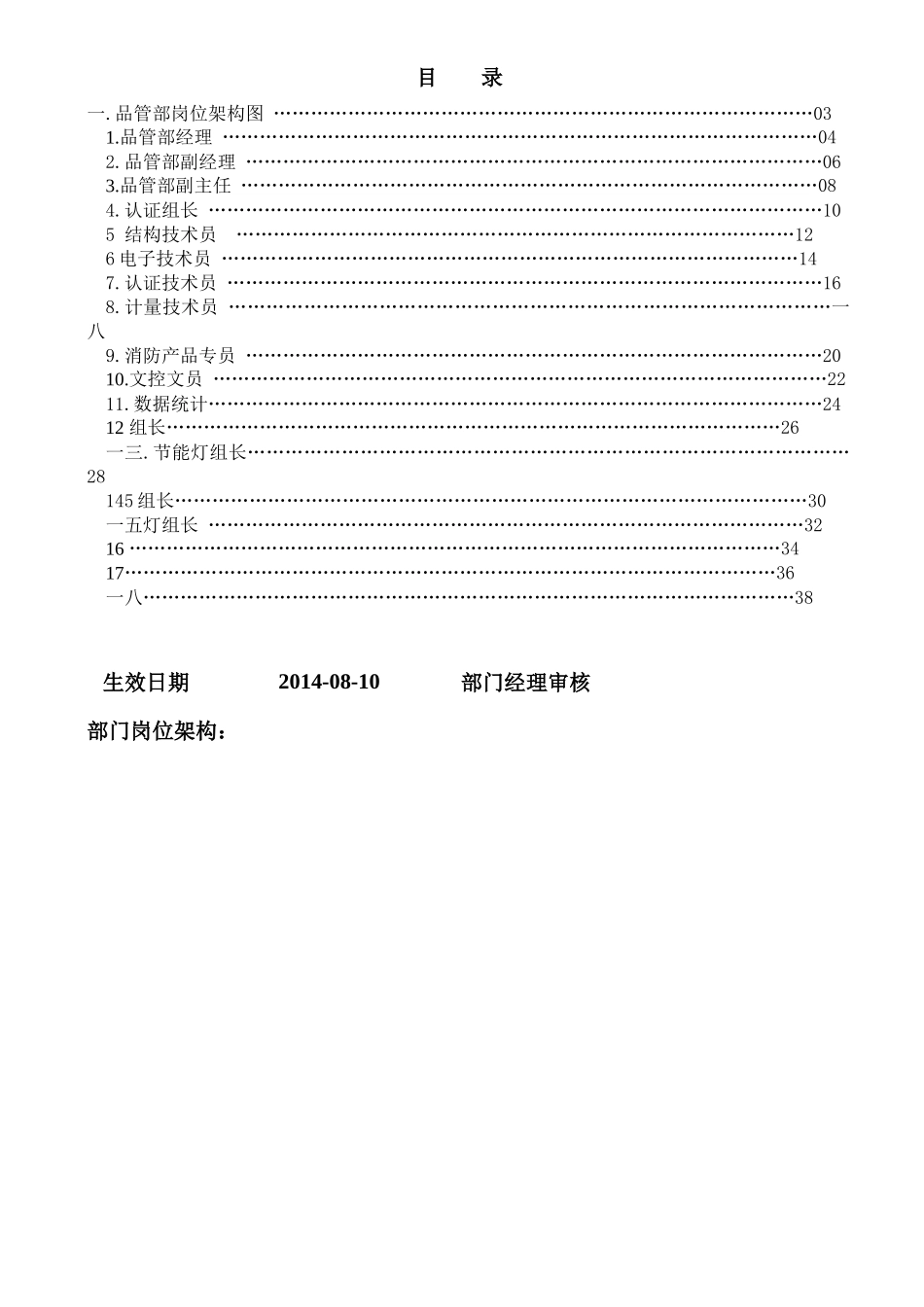 某电器有限公司岗位说明书_第2页