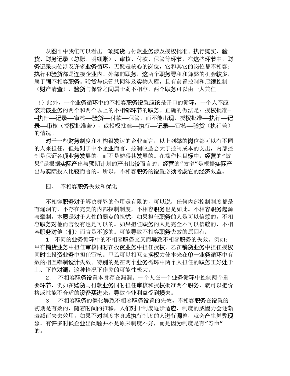 【精品文档-管理学】组织设计管理中不相容职务的设定_人力资源_第3页