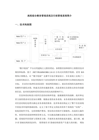 高校综合教务管理系统及行政管理系统介绍