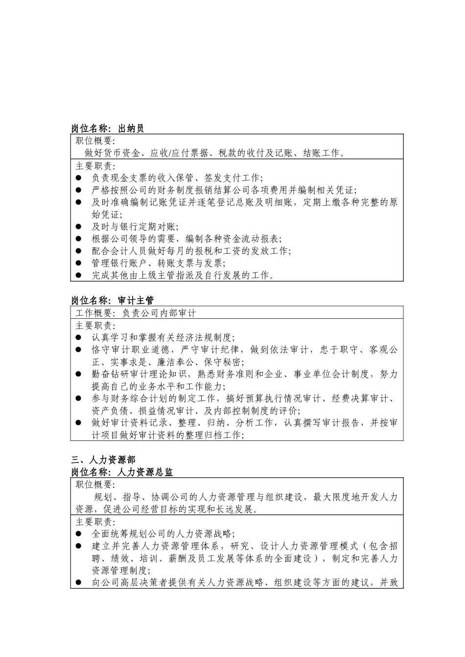 科创股份有限公司岗位职责书_第3页