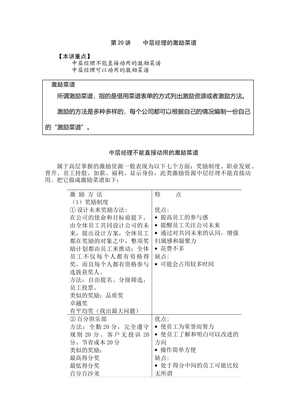 第20讲 中层经理的激励菜谱_第1页