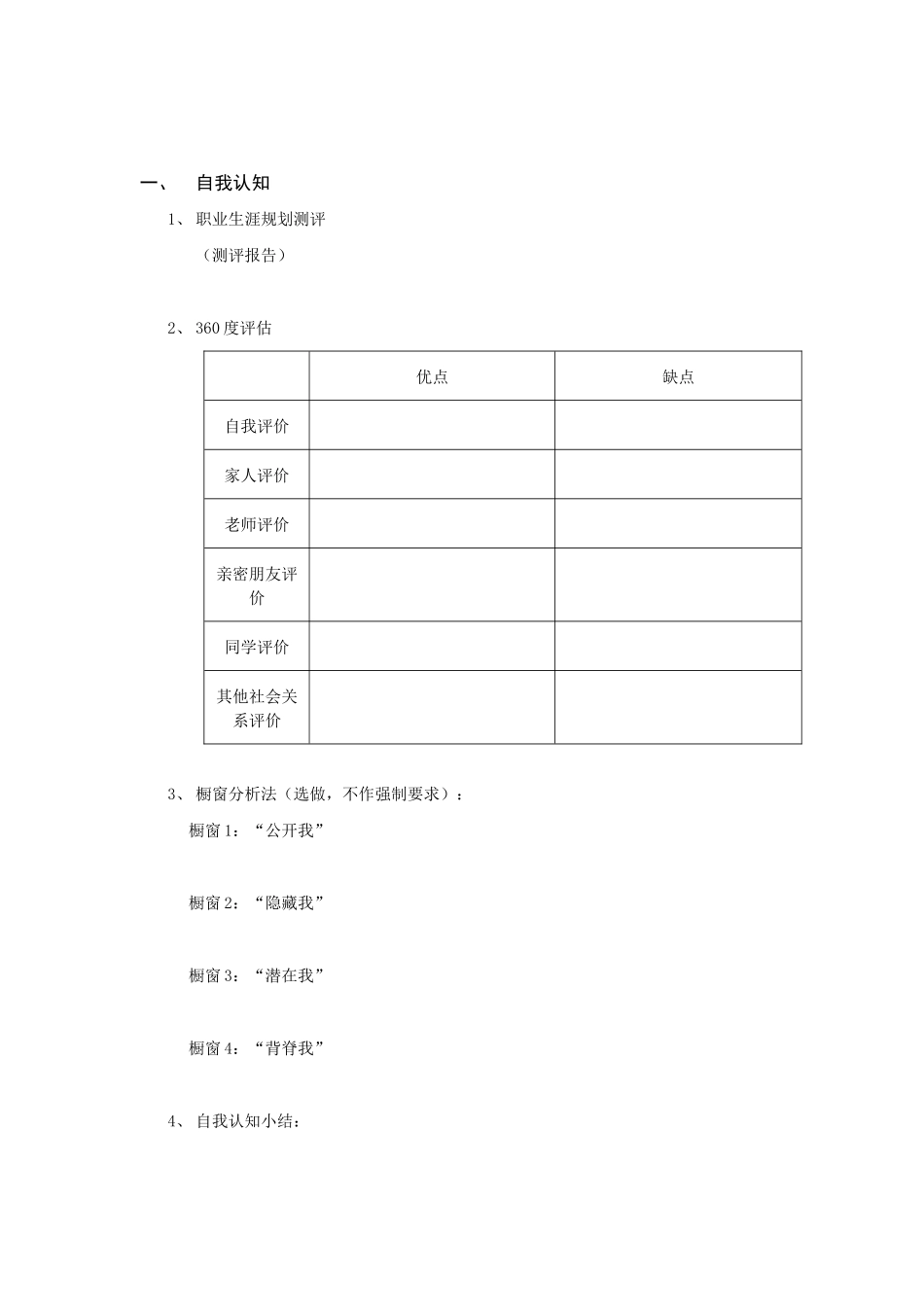 大学生职业规划模板 04_第3页
