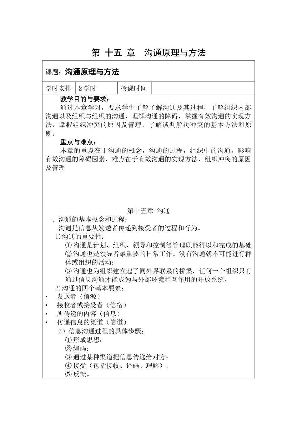 第十五章沟通原理与方法_第1页