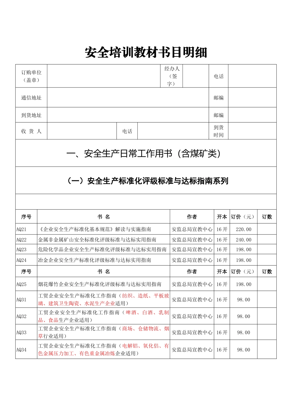安全培训教材书目录_第1页