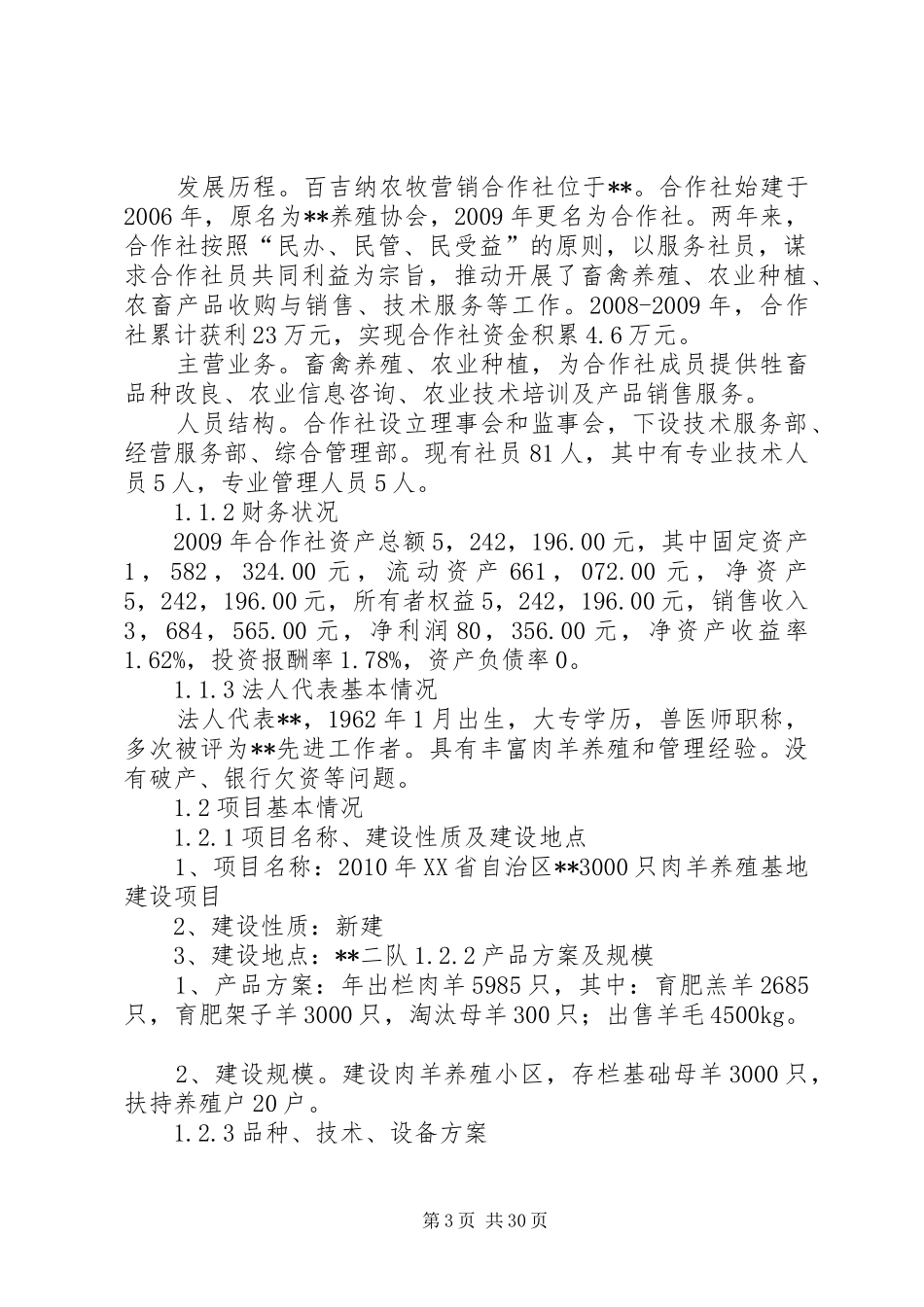 羊叉河综合实施方案可行性研究报告 _第3页