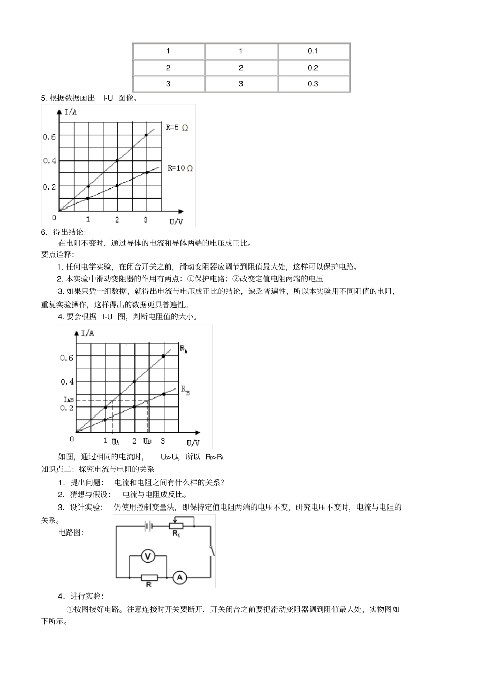(完整)初三物理欧姆定律知识讲解、练习、解析_第2页