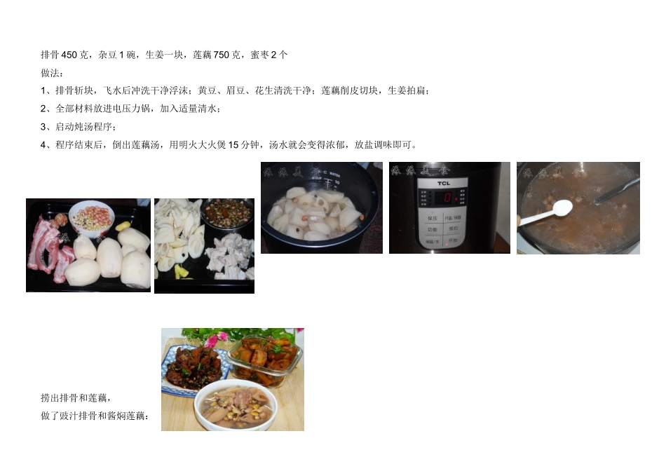 电压力锅菜谱(明了版)(原363页整理排版)_第3页