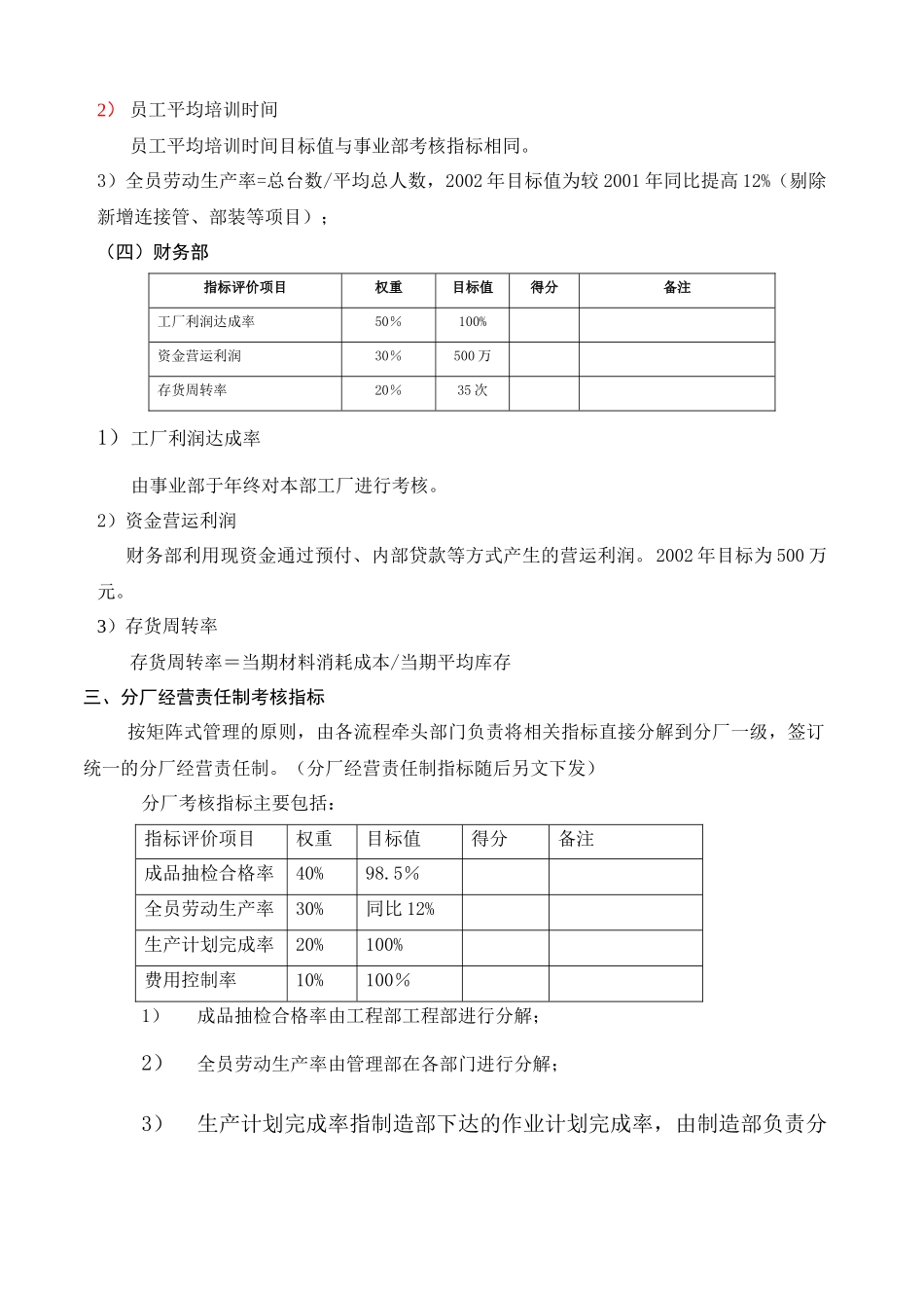 某公司经营责任制考核实施方案_第3页