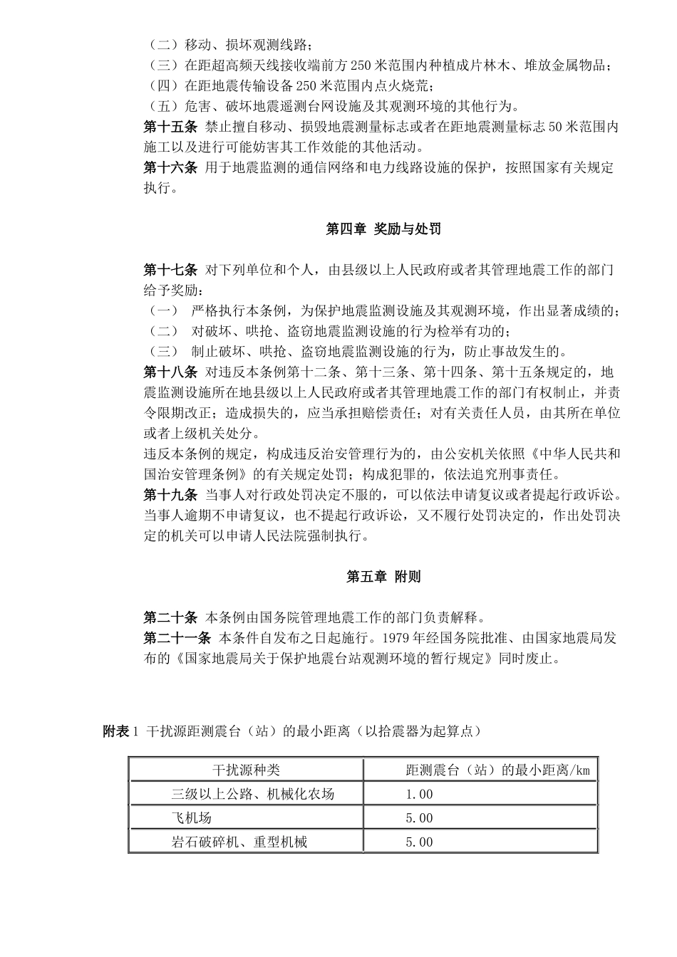 地震监测设施和地震观测环境保护条例(7)_第3页