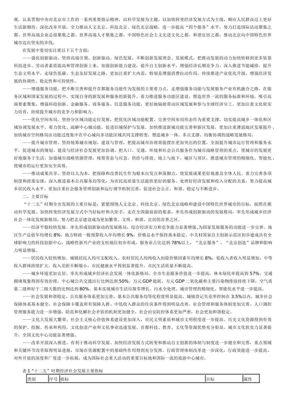 北京十二五规划全文打印版(带图)-个人花费2小时整理_第3页