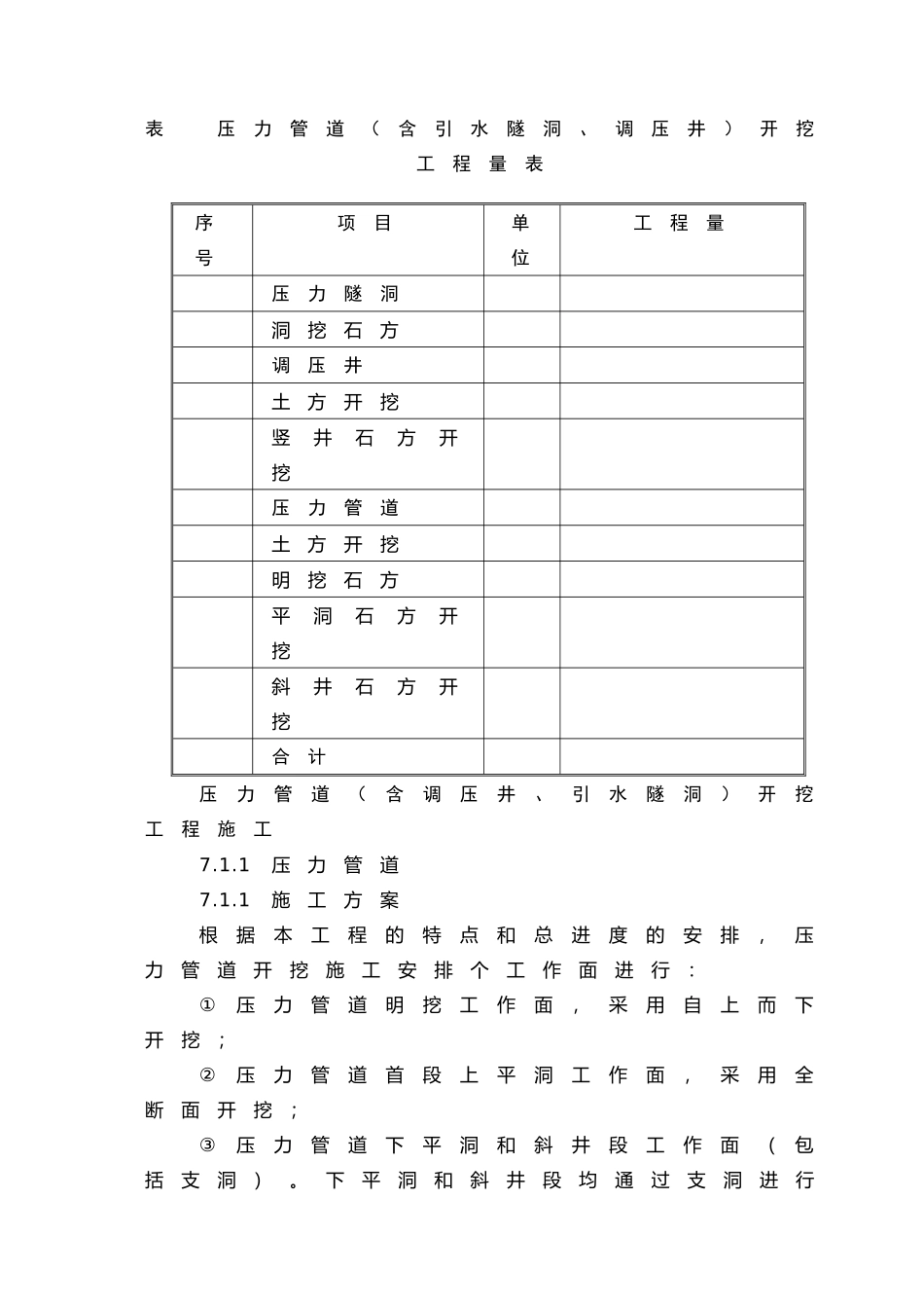 第7章压力管道（含调压井、引水隧洞）工程施工说明书（7.1）(30页)_第2页