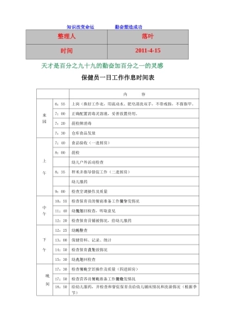 【经典】资料大全：幼儿园职责