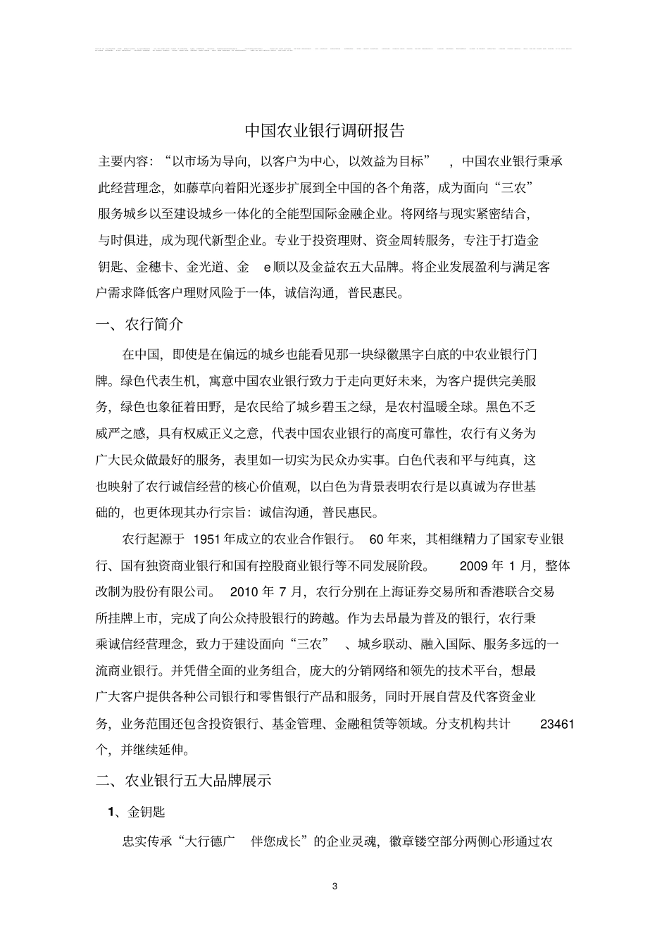 中国农业银行调研报告_第3页