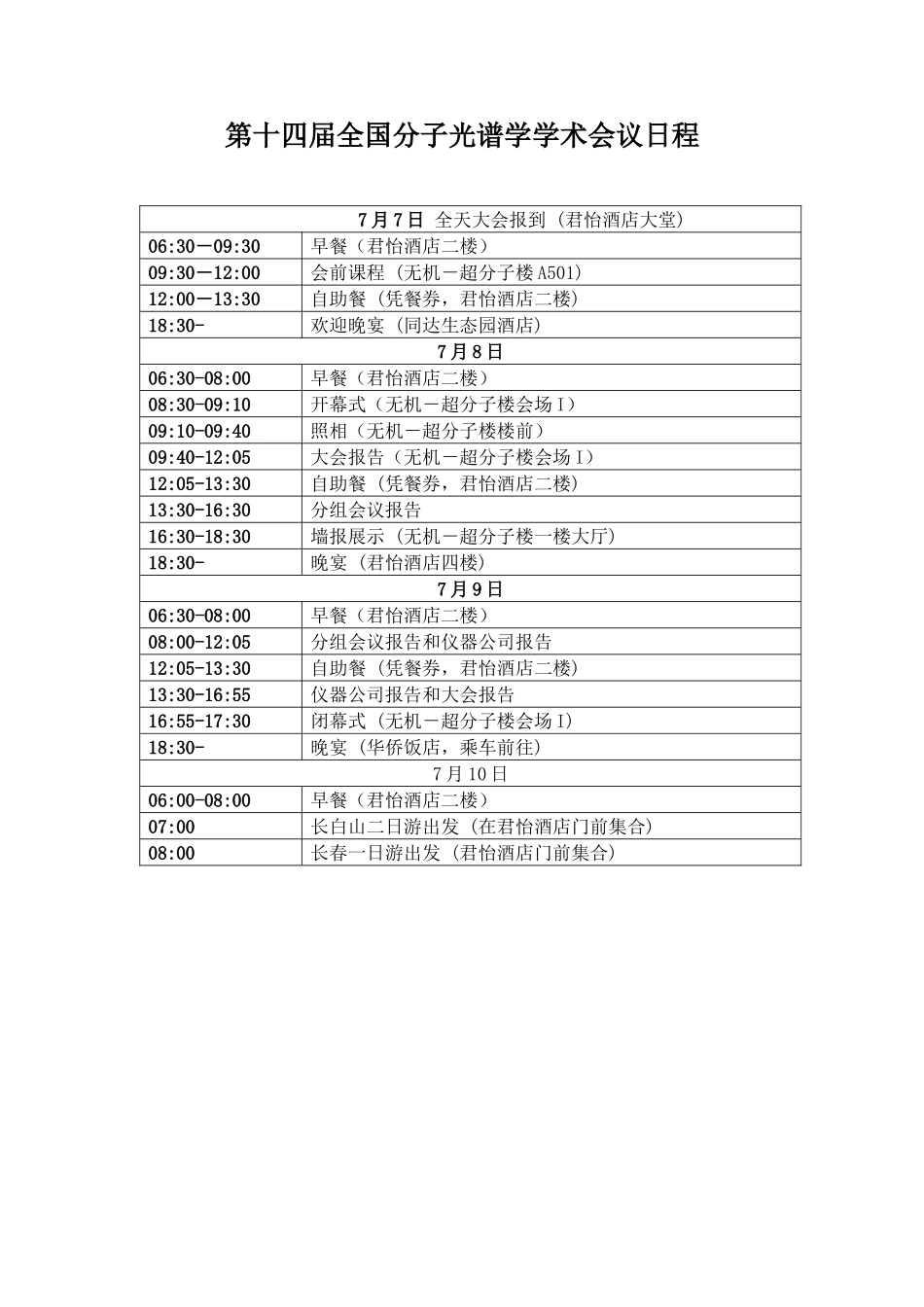 第十四届全国分子光谱学学术会议_第3页