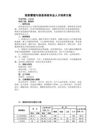 XXXX级专业人才培养方案(信管)XXXX-3-8