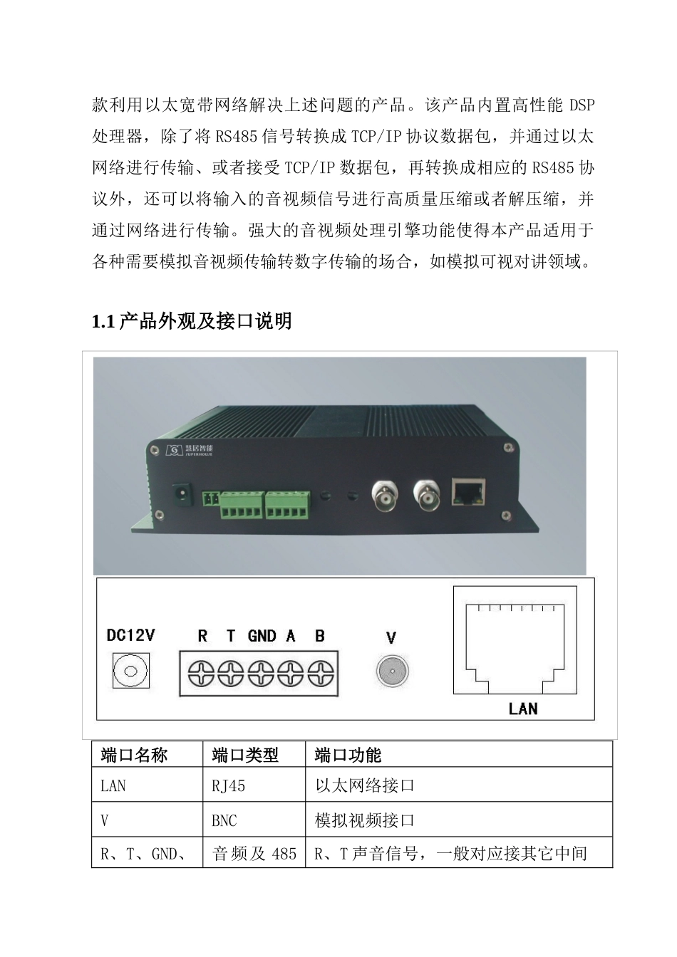 楼宇可视对讲系统网络协议转换器_第3页