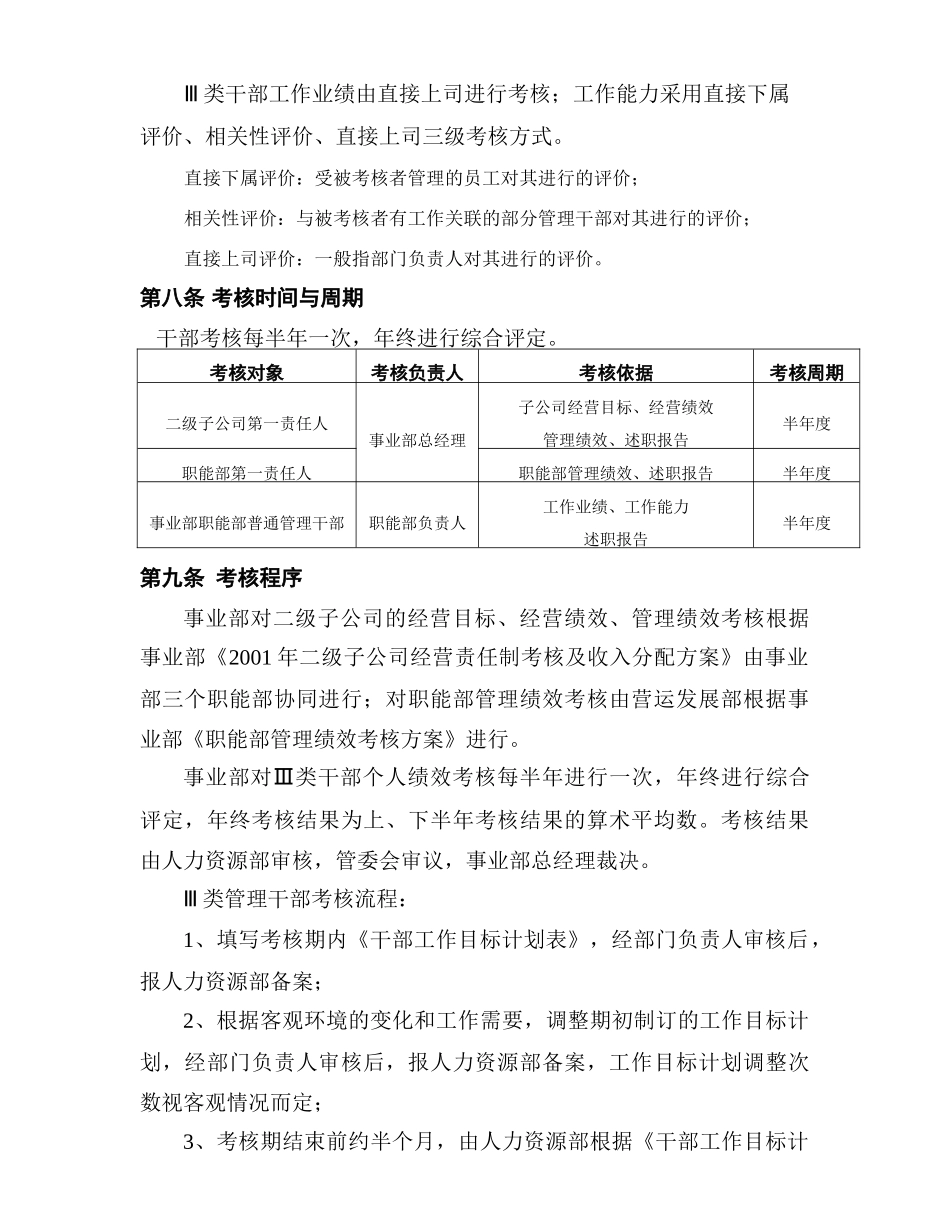 美的干部绩效考核办法_第3页