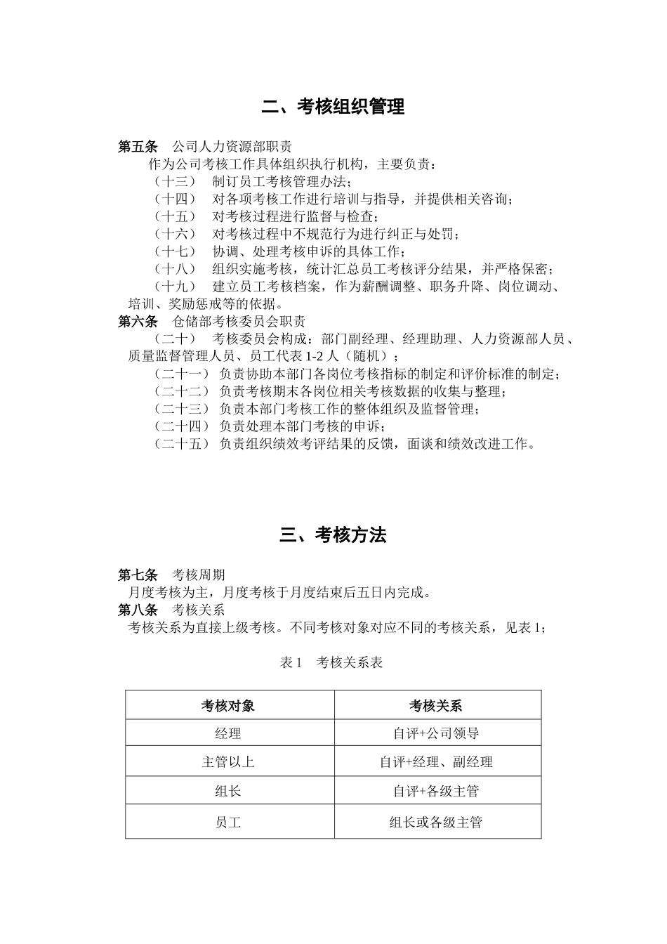 仓储部绩效考核设计方案(原创)_第3页