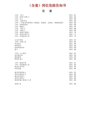 岗位危险告知书