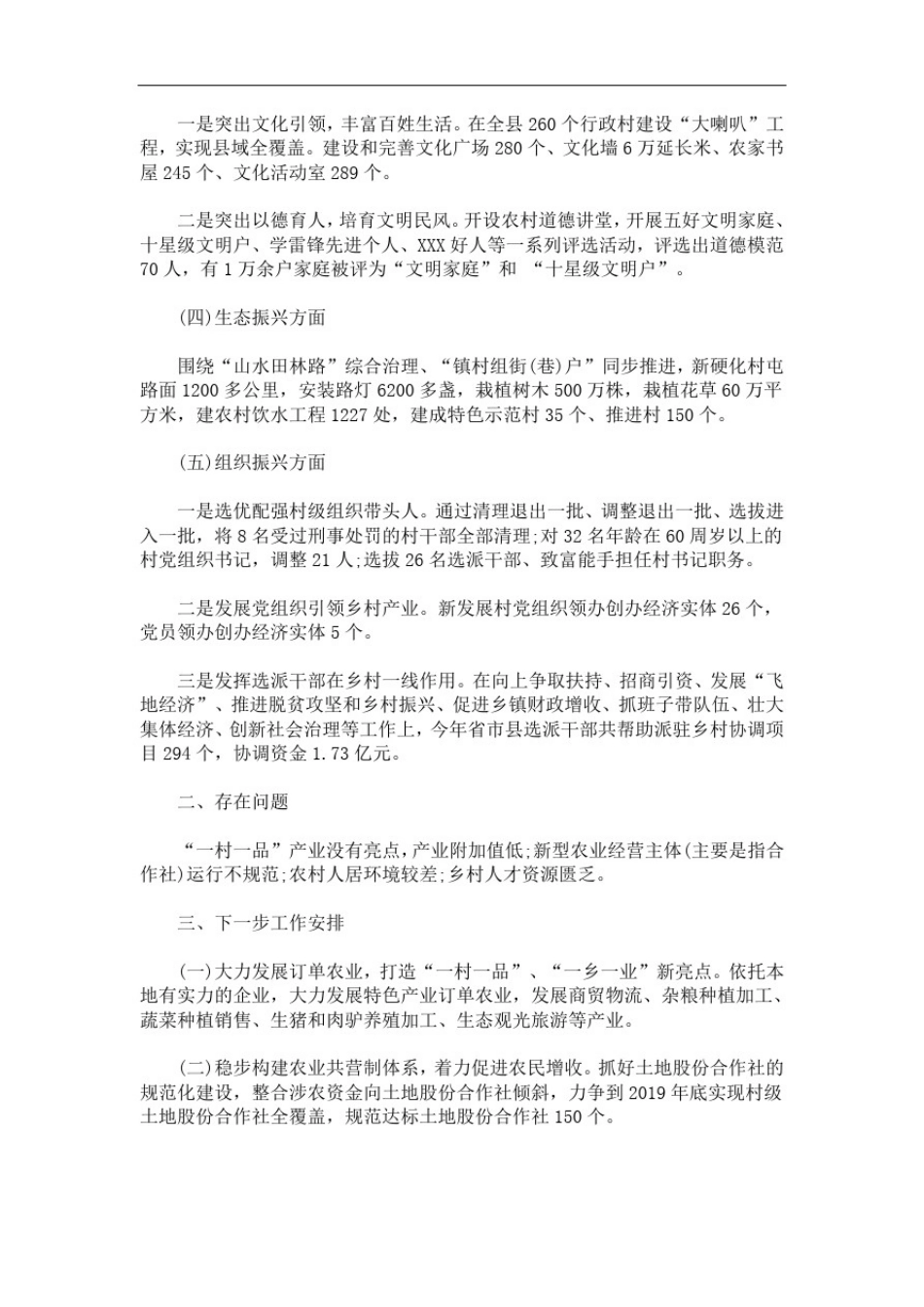 乡村振兴工作汇报(最新)_第2页