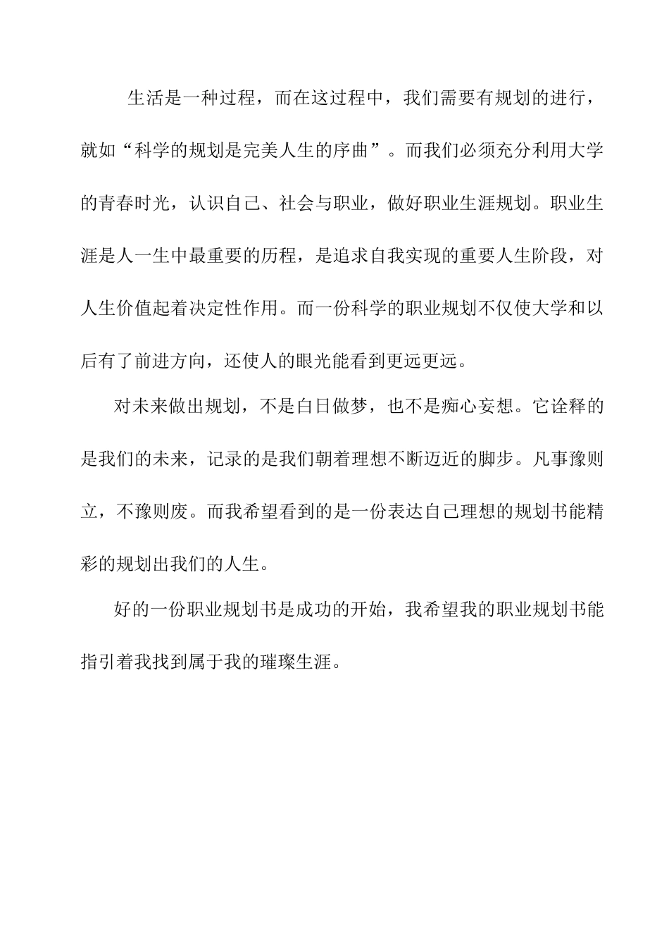 大学生职业身涯规划书_第3页