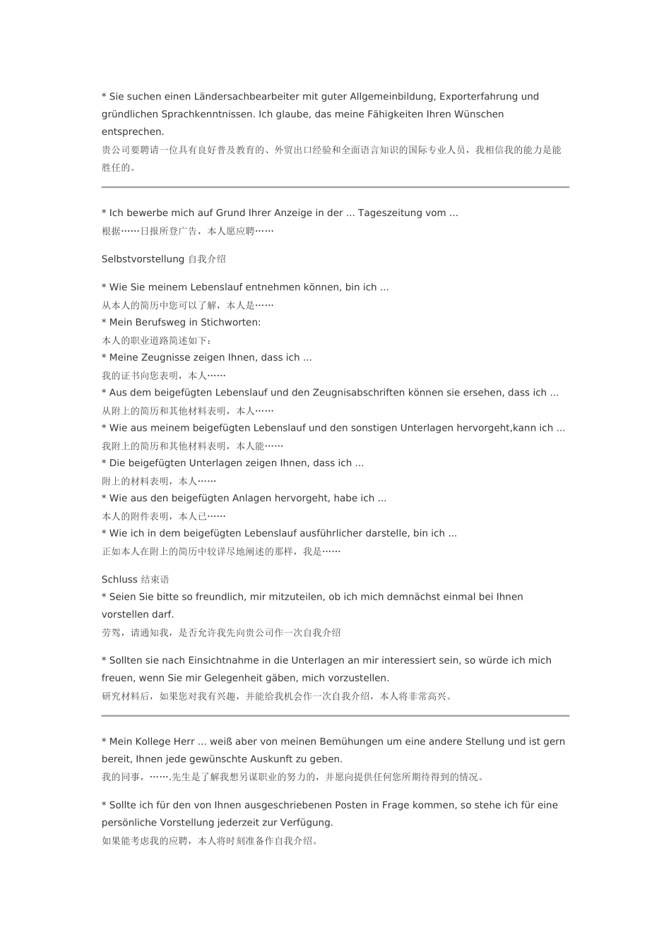 德语求职申请和简历写法_第2页