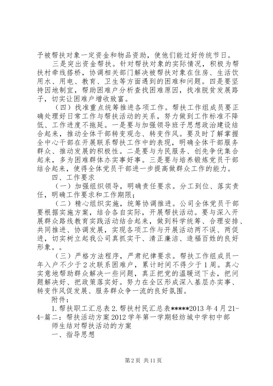 XX年产业链对接帮扶活动实施方案 _第2页