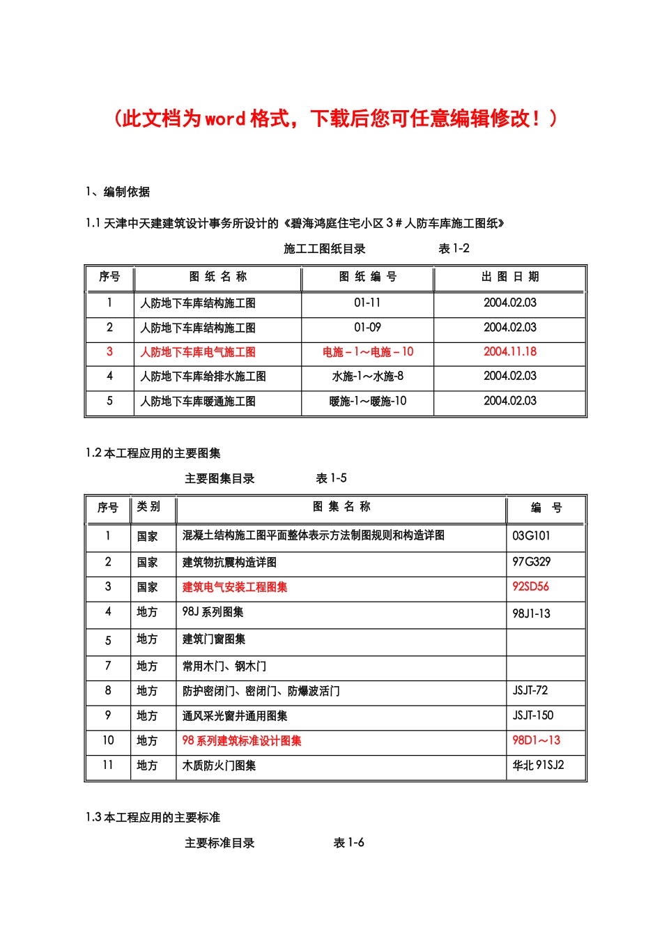 地下车库人防施工组织设计施工方案培训资料_第1页
