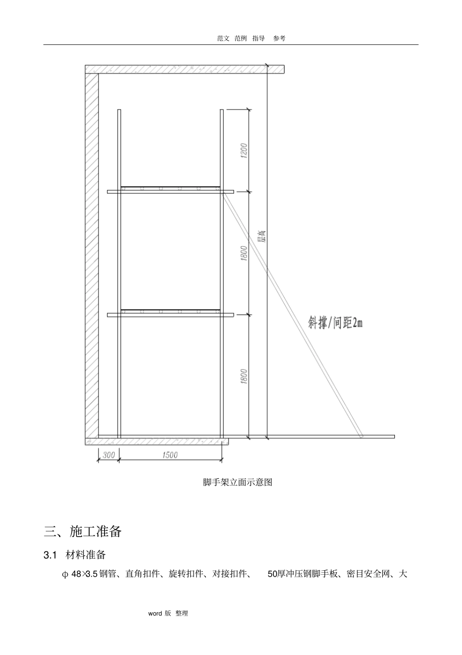 室内装饰脚手架工程工程施工方案_第2页