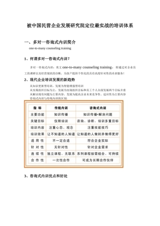 被评价为最有效的企业培训方式