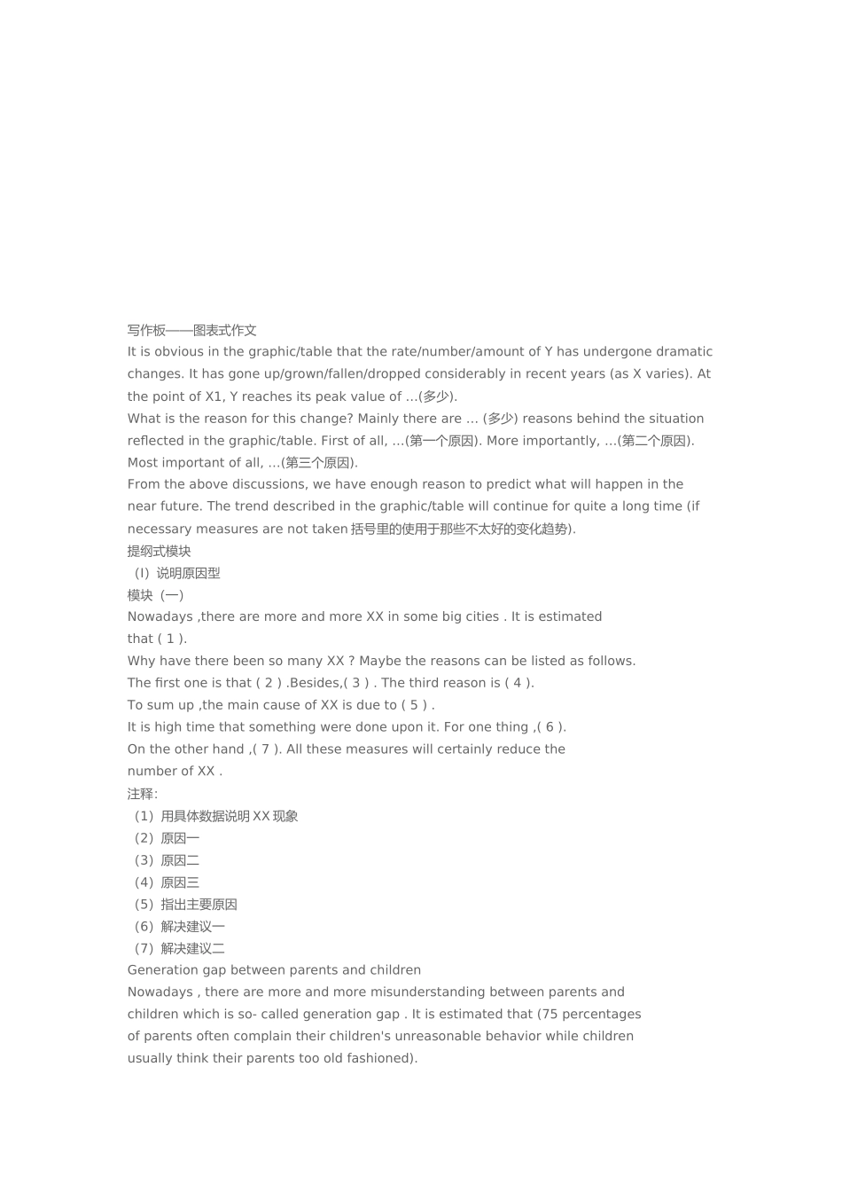 大学英语写作范本_第1页