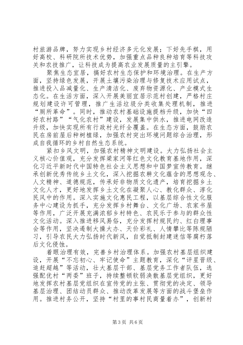 XX年乡村振兴方案 _第3页