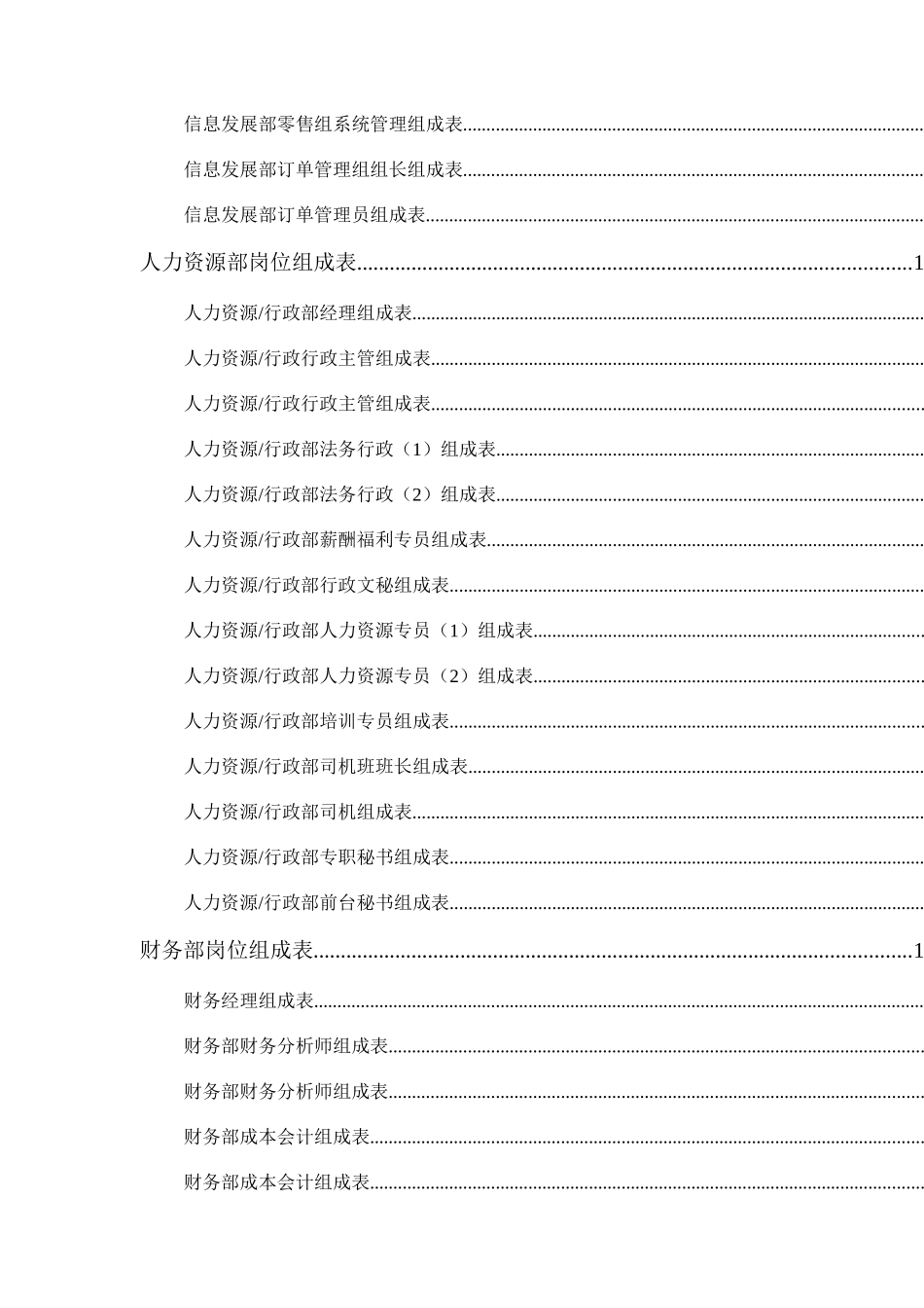 北京李宁公司KPI指标体系及其组成表_第3页