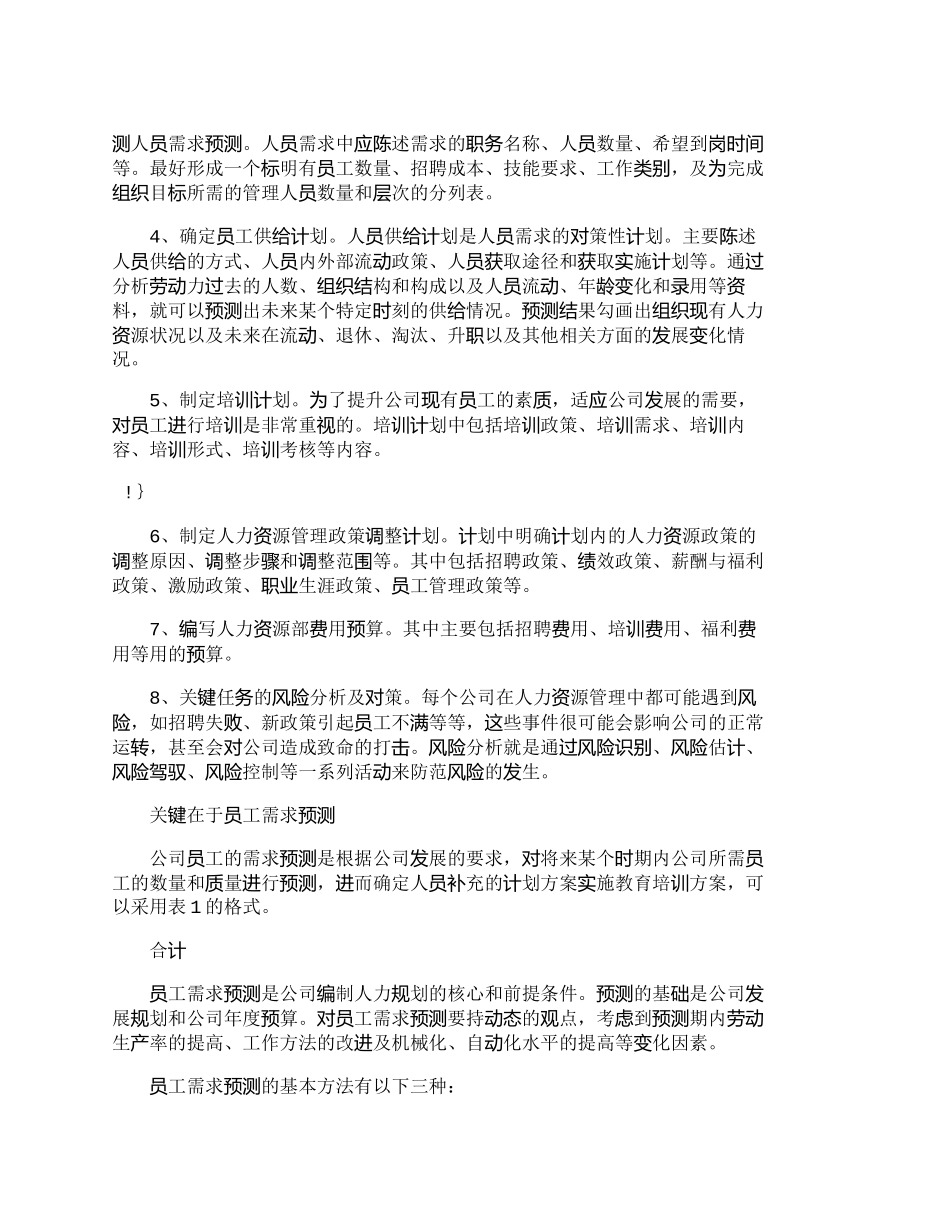 【精品文档-管理学】企业：如何实施战略性人力资源规划_人力资_第3页