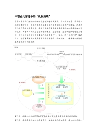 半职业化管理中的机制路线”