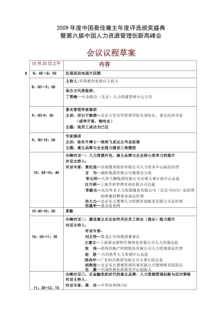 第四届中国人力资源管理年度盛典