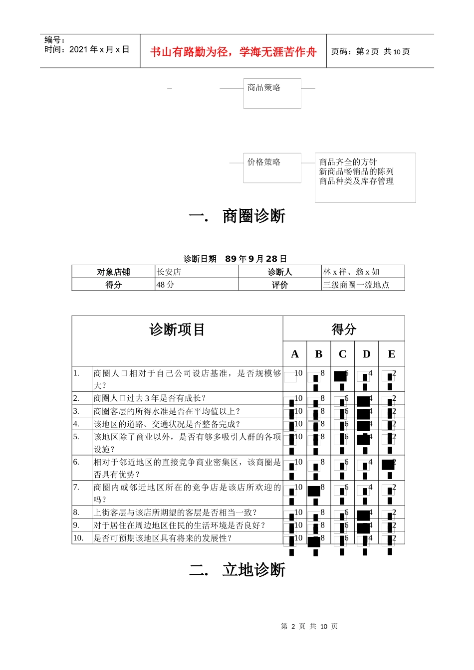 百货商场竞争者分析_第2页