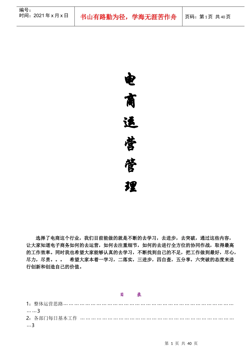 电商运营管理手册_第1页