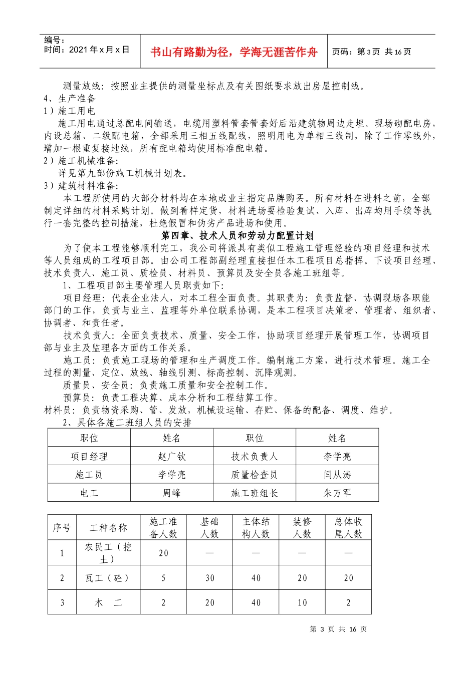百乐居国际社区6#楼施工组织设计_第3页