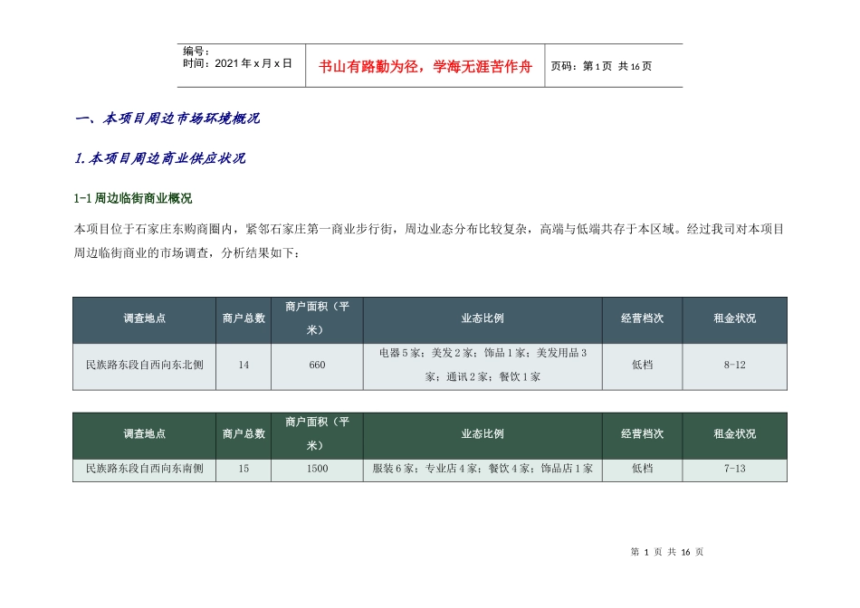 石家庄项目招商思路_第1页
