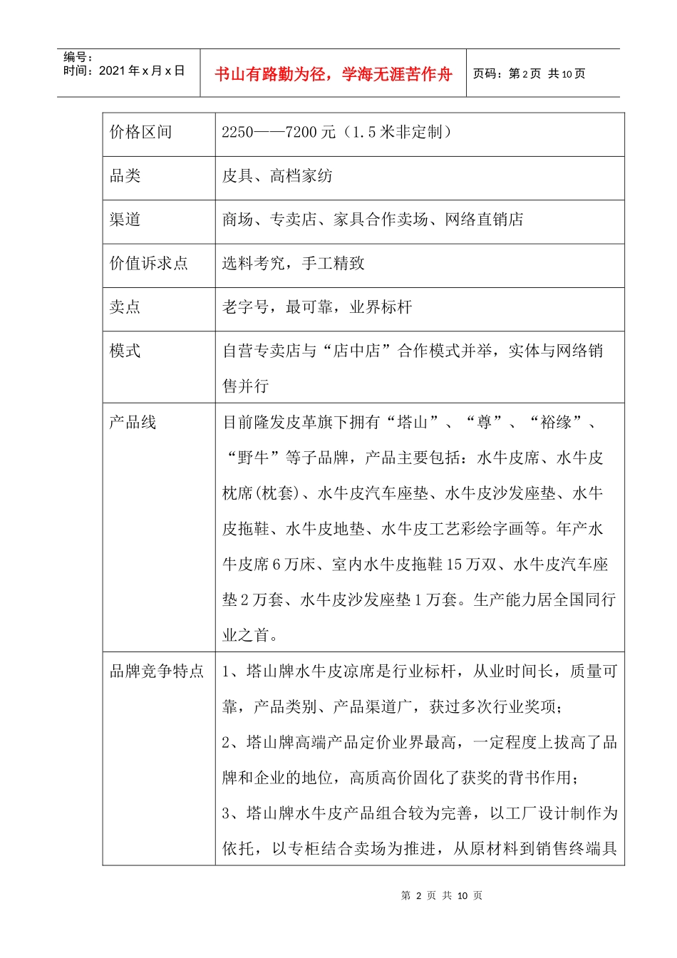 皮凉席竞争对手分析_第2页