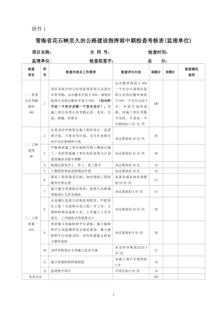 监理及施工单位中期检查终板