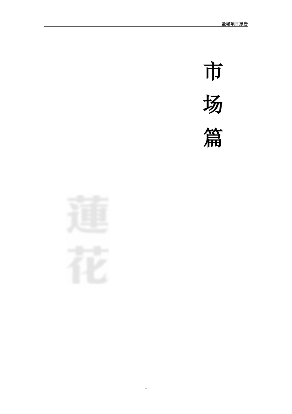 盐城商业项目市场策划_第1页